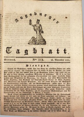 Augsburger Tagblatt Mittwoch 16. November 1831