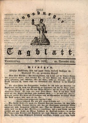 Augsburger Tagblatt Donnerstag 24. November 1831