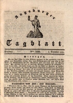 Augsburger Tagblatt Freitag 2. Dezember 1831