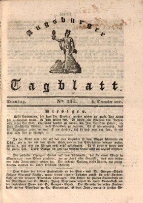 Augsburger Tagblatt Dienstag 6. Dezember 1831