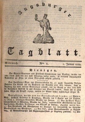 Augsburger Tagblatt Mittwoch 4. Januar 1832