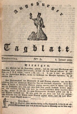 Augsburger Tagblatt Donnerstag 5. Januar 1832