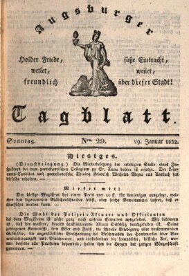 Augsburger Tagblatt Sonntag 29. Januar 1832