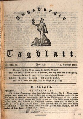 Augsburger Tagblatt Mittwoch 15. Februar 1832