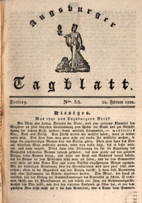 Augsburger Tagblatt Freitag 24. Februar 1832