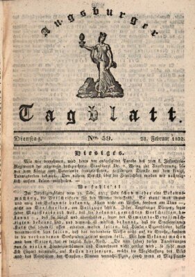 Augsburger Tagblatt Dienstag 28. Februar 1832