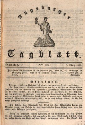 Augsburger Tagblatt Samstag 3. März 1832