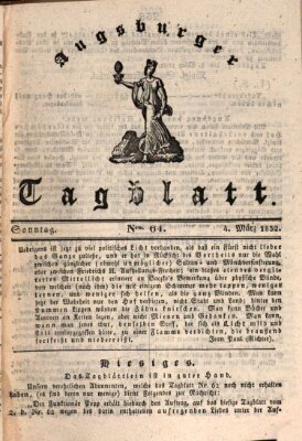 Augsburger Tagblatt Sonntag 4. März 1832