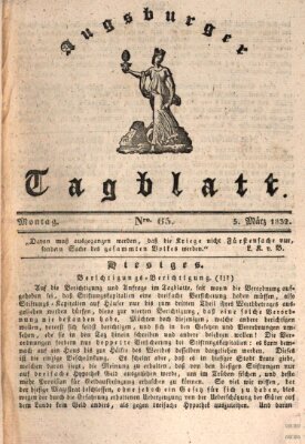 Augsburger Tagblatt Montag 5. März 1832