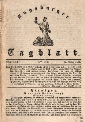 Augsburger Tagblatt Mittwoch 21. März 1832