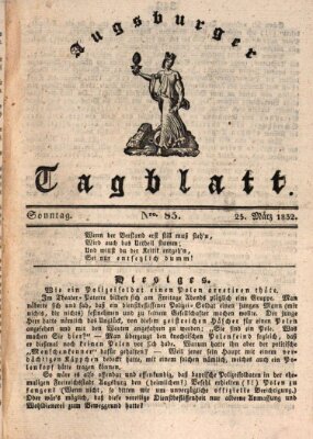 Augsburger Tagblatt Sonntag 25. März 1832