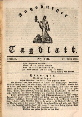 Augsburger Tagblatt Freitag 27. April 1832