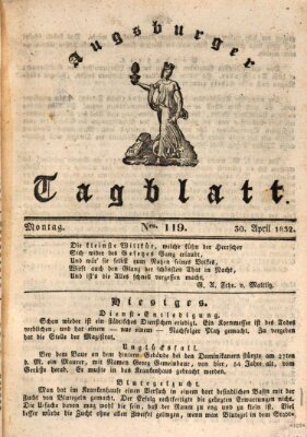 Augsburger Tagblatt Montag 30. April 1832