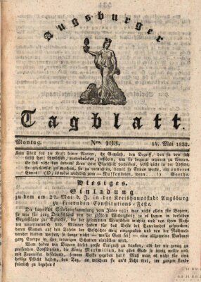 Augsburger Tagblatt Montag 14. Mai 1832