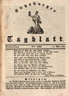 Augsburger Tagblatt Donnerstag 17. Mai 1832