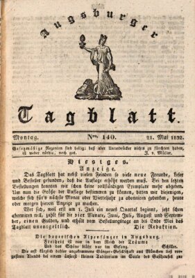 Augsburger Tagblatt Montag 21. Mai 1832