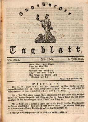 Augsburger Tagblatt Dienstag 5. Juni 1832