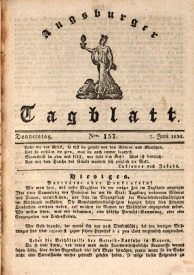 Augsburger Tagblatt Donnerstag 7. Juni 1832