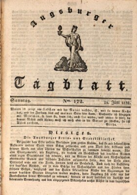 Augsburger Tagblatt Sonntag 24. Juni 1832