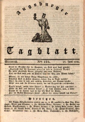 Augsburger Tagblatt Mittwoch 27. Juni 1832