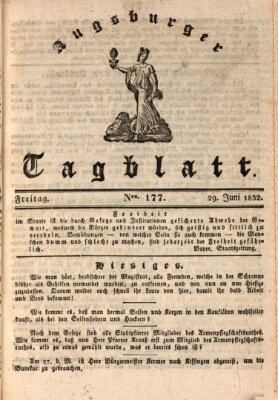 Augsburger Tagblatt Freitag 29. Juni 1832