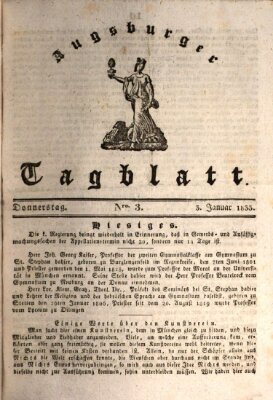 Augsburger Tagblatt Donnerstag 3. Januar 1833