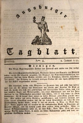 Augsburger Tagblatt Freitag 4. Januar 1833