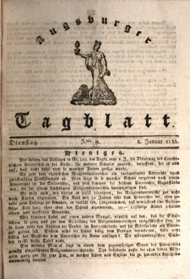 Augsburger Tagblatt Dienstag 8. Januar 1833