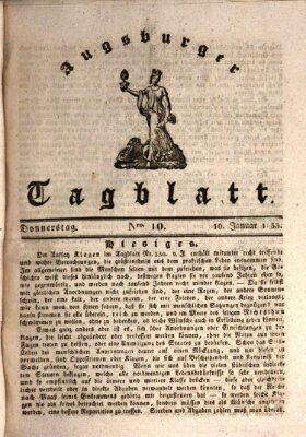 Augsburger Tagblatt Donnerstag 10. Januar 1833