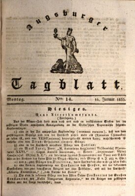 Augsburger Tagblatt Montag 14. Januar 1833