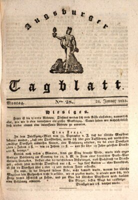 Augsburger Tagblatt Montag 28. Januar 1833