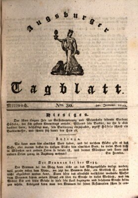 Augsburger Tagblatt Mittwoch 30. Januar 1833