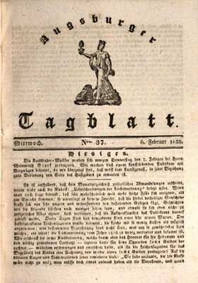 Augsburger Tagblatt Mittwoch 6. Februar 1833