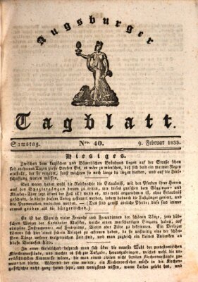 Augsburger Tagblatt Samstag 9. Februar 1833