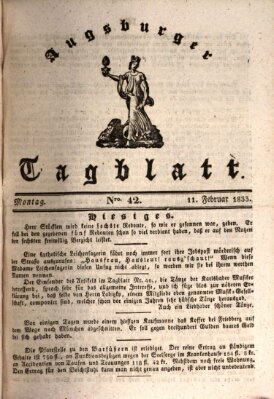 Augsburger Tagblatt Montag 11. Februar 1833