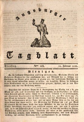 Augsburger Tagblatt Dienstag 12. Februar 1833