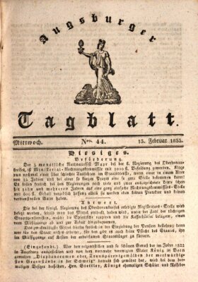 Augsburger Tagblatt Mittwoch 13. Februar 1833