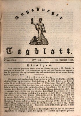 Augsburger Tagblatt Samstag 16. Februar 1833