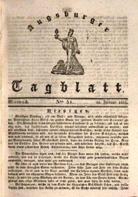 Augsburger Tagblatt Mittwoch 20. Februar 1833