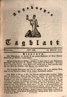 Augsburger Tagblatt Montag 25. Februar 1833