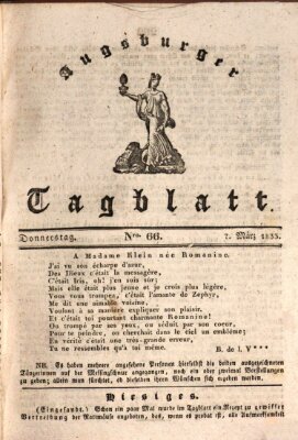 Augsburger Tagblatt Donnerstag 7. März 1833