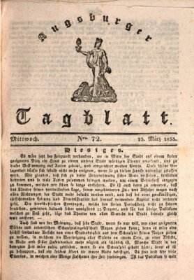 Augsburger Tagblatt Mittwoch 13. März 1833