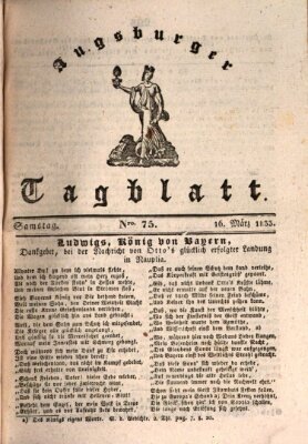 Augsburger Tagblatt Samstag 16. März 1833