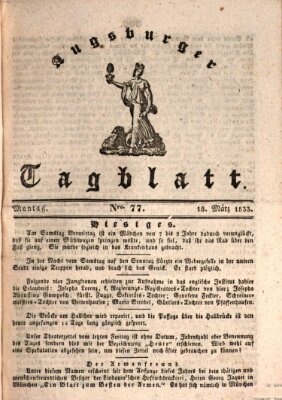 Augsburger Tagblatt Montag 18. März 1833