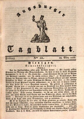 Augsburger Tagblatt Freitag 29. März 1833