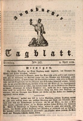 Augsburger Tagblatt Dienstag 9. April 1833