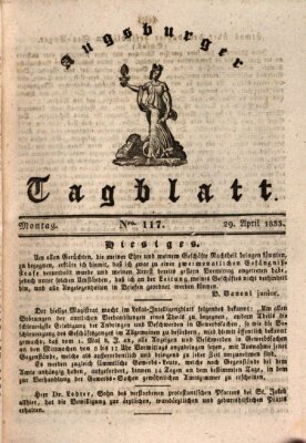 Augsburger Tagblatt Montag 29. April 1833