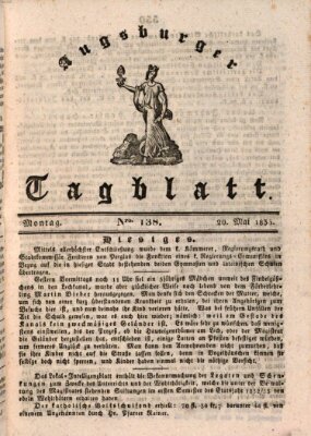 Augsburger Tagblatt Montag 20. Mai 1833