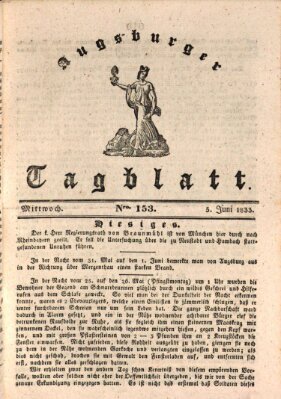 Augsburger Tagblatt Mittwoch 5. Juni 1833