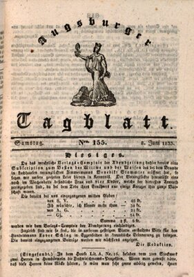 Augsburger Tagblatt Samstag 8. Juni 1833